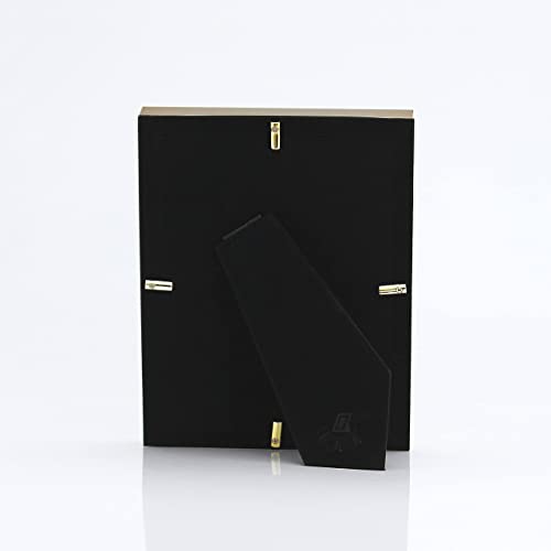 C C.k.k. Steel Metal 6X8 Picture Frame, Gold-Tone Plated With Gold-Bordered Paper Mat To Display 2Pcs 3X3 Photo (Gold, Double 3X3 ) #TOP5