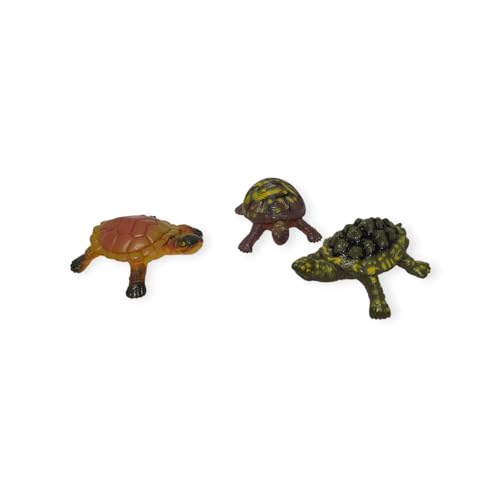 Image of Small Kids Sea & Wild Animal Toys Sets for Fun, Educational, Spark Imagination and Learning (Multi Choice Sets) (TURTOISE) 12pcs