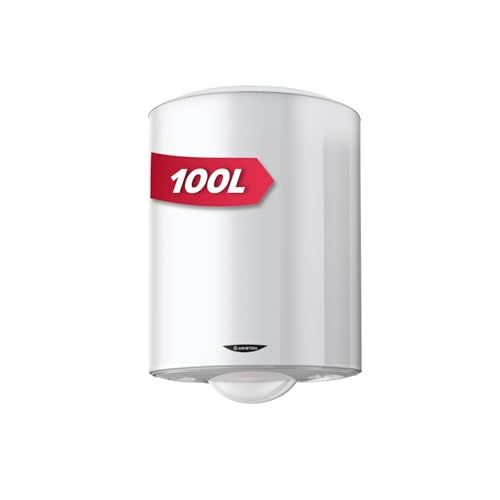 Ariston INITIO 100 L - Chauffe-eau Électrique Vertical Mural 100L - Ø560mm - Résistance Blindée Thermoplongée - NF Performance 2** - Conçu pour être installé en France