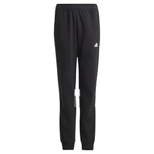 adidas Unisex Kids Tiberio 3-Stripes Colorblock Fleece Pants Kids Pants