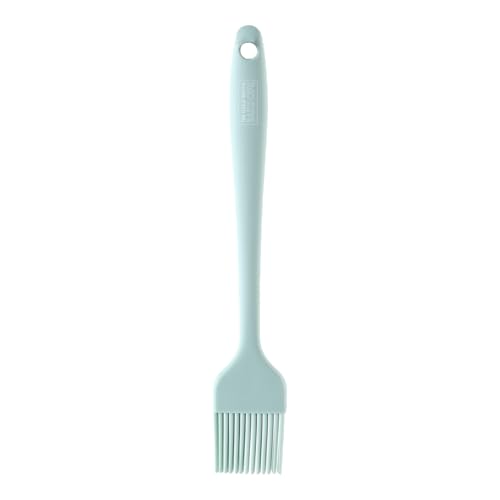 The Great British Bake Off Escova de pastelaria, acessórios de silicone para assar, utensílios de cozinha para cozinhar, lavar e muito mais, logótipo oficial da GBBO, azul ovo de pato, 27 cm x 5 cm