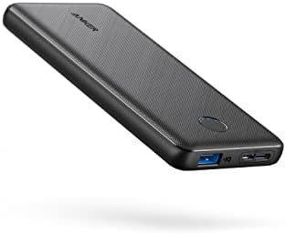 Anker Portable Charger, 313 Power Bank (PowerCore Slim 10K) 10000mAh Battery Pack with PowerIQ Charging Technology and USB-C (Recharge Only) for iPhone, Samsung Galaxy and More