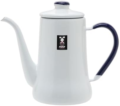 月兎印 ヴィンテージ スリムポット 0.7L ホワイト