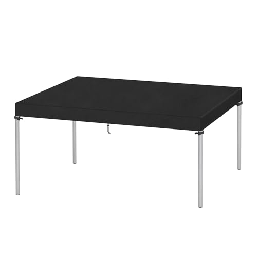 VANSHEIM Outdoor Table Top Covers Waterproof Table Cover Outdoor Furniture Cover Windproof Garden Table Cover 420D Oxford Fabric 190x80x15cm