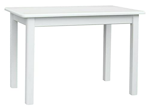 Multistore 2002 Table de cuisine en pin massif Blanc 60 x 80 cm Cover