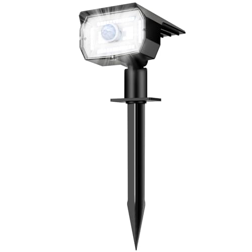 nipify 1 Pack Solar Lights Outdoor Waterproof, Motion Sensor Spot Lights 3 Modes Solar Powered...