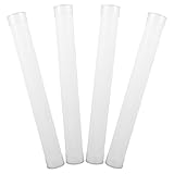 IWOWHERO 4 Stück Teiliges Kunststoff poster röhren mit Verschließbaren Deckeln Robuste Rundrohre Vielseitige Verpackungs Aufbewahrungslösung für Transport und Lagerung