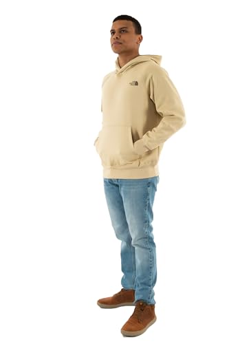 THE NORTH FACE NF0A89F9B2O M Raglan Box NSE Hoodie Maglia Lunga Uomo Gravel/Smokey Brown Taglia M