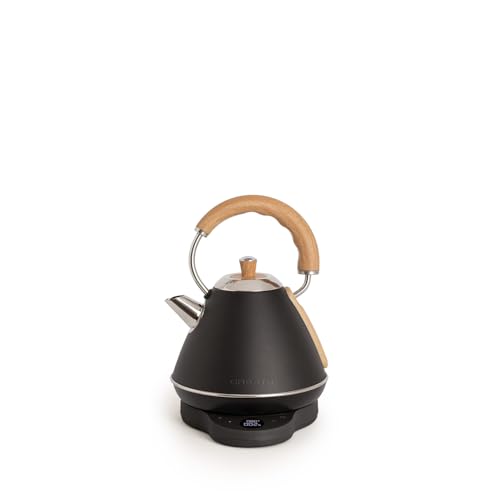 CREATE/KETTLE RETRO PRO/Hervidor eléctrico de 1 L con control de temperatura negro/Sistema de auto...