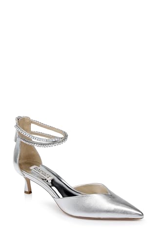 Image of Badgley Mischka Women's Lilibeth Dual-Strapped Kitten Heels