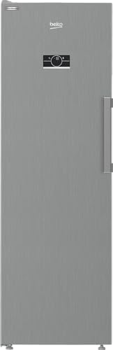 Beko Upright Freezer 313 Liters Gross(286 Net), Single Door, Titanium Inox colour, low noise, No frost, Reversible Door, Smooth fit, 10 yrs Warranty on Pro Smart Inverter Compressor, RFNE360X