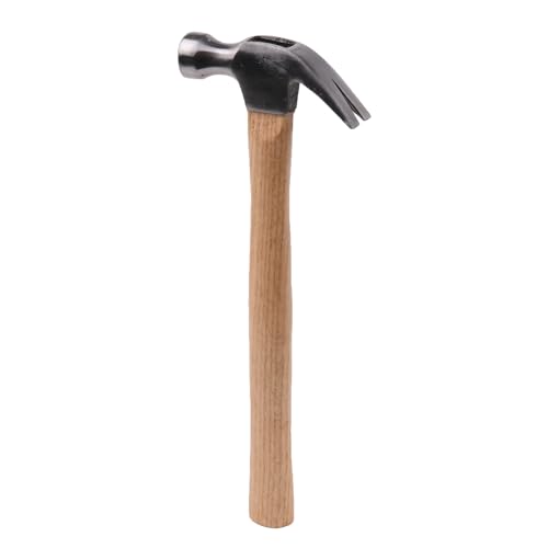 BQLZR 8-Ounce Claw Hammer Tool for Construction High Carbon Steel Head w/Wood Handle