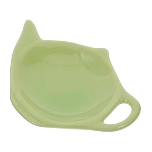 Didiseaon Porta Bustine Tè Ceramica Forma Di Teiera Accessorio Elegante Per Tè Pomeridiano