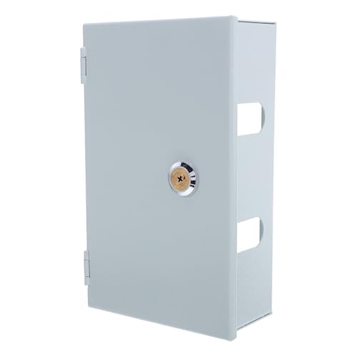 LOORGVEL Caja Eléctrica para Montaje Empotrado Tipo 86 Caja Protectora de Enchufe de Hierro con Cerradura y Llave Resistente Intemperie para Carga de Vehículos Eléctricos Exterior Segura