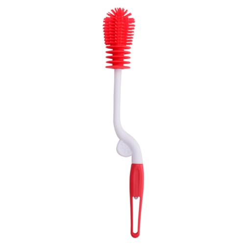 FOMIYES Cleaning Brush Bottle Brush Bottle Cup Brush Cup Scrubbing Tool Red