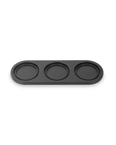 FinaMill Black Trio Stackable Tray â€“ Spice Rack for 3 FinaMill Pods, Durable Kitchen Organizer for Spice Grinder, BPA-Free, Easy to Clean, Keeps Spices Neat and Accessible, Home and Kitchen Gift Ideas