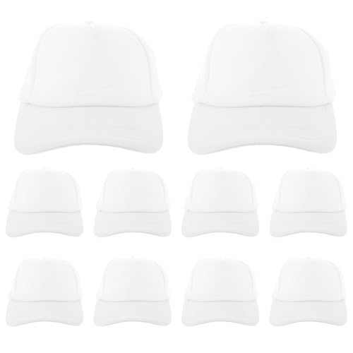 Casquette baseball maille sublimation Toyvian lot de chapeaux DIY réglables