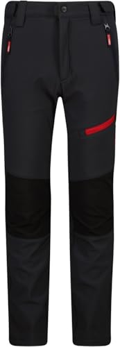 Pantalon de randonnée enfant CMP gris anthracite pour les activités de plein air