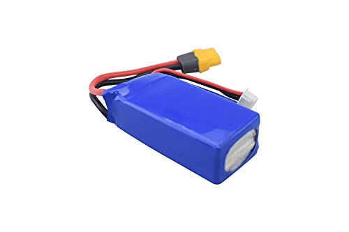 Fytoo 2Pcs 11.1V 1500Mah Lithium Battery For Udirc Udi010 Brushless Motor High Speed Remote Control Boat Accessories Xt60 Interface Rc Off-Road Vehicle Drone Power Rechargeable Lithium Battery #TOP4