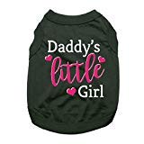 Baxter Boo Daddy's Little Girl Dog Shirt - Black (Medium)