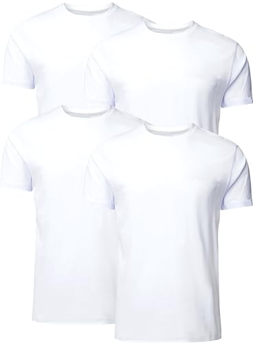FULL TIME SPORTS Camisetas Manga Corta Hombre 6X Tshirt FTS-634-WHT4-L