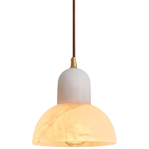 Lampe suspendue en marbre réglable pour une table de salle à manger