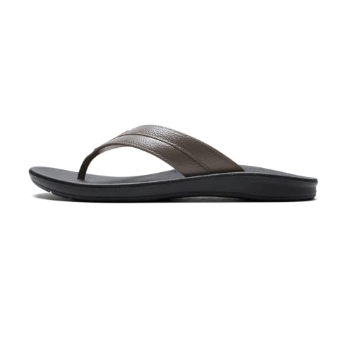 Image of OKABASHI Men's Voyager Flip Flop | Scultped Footbed w /Nonslip Grip | Slip Resistent & Waterproof | Sustainably Made in the USA