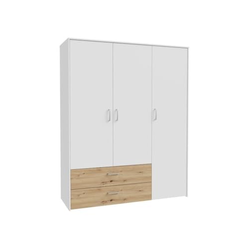 Forte SMARTROOM Armario Moderno 94 de 1 Puerta, Madera laminada, 94,1 x 215 x 94,1 cm