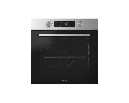 Candy Horno empotrado eléctrico Bake 800, 78 litros, clase A++, 6 modos de cocción, 12 modos de cocción, función pizza, conectado, 59,5 x 59,5 x 56,8 cm, negro/acero inoxidable - CA6 N5B3EYTX