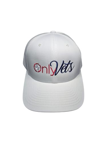 Image of USA Only Vets Hat Flag Veteran Hat for Men Women, Funny Embroidered American Army Military Baseball Cap