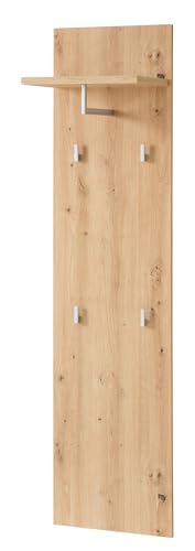 möbelando Garderobenpaneel >Bari< in Artisan Eiche Dekor, Spannplatte - 40x158x30cm (BxHxT) möbelando Garderobenpaneel >Bari< in Artisan Eiche Dekor, Spannplatte - 40x158x30cm (BxHxT)
