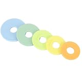 Geesta Rolling Pin Guide Rings Multicolored Spacer Bands 10 Peice Set for Geesta Adjustable Wood Rolling Pin Baking Accessories