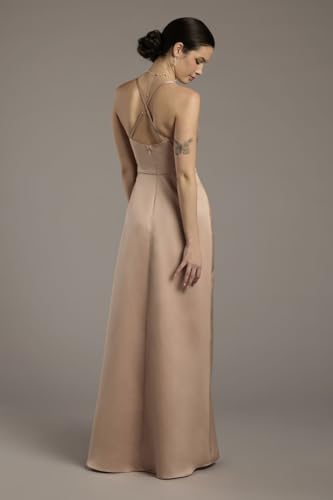 David's Bridal Satin Empire Waist Ball Gown2