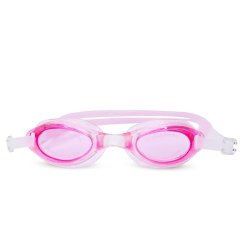 Image of Confidence Swimming Goggle for Kids and Adults Swim Goggles with Adjustable Strap for Boys and Girls Swimming Goggles with UV and Anti-Fog Protection (Pink)