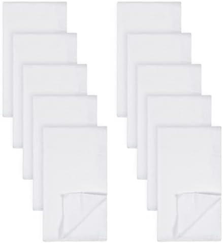 Gerber Birdseye 10 Count Flatfold Cloth Diapers White