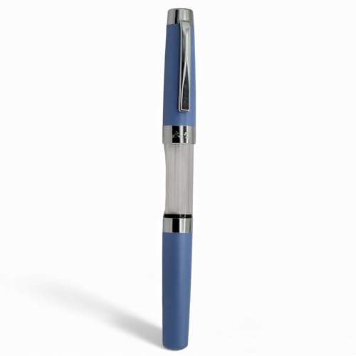 Image of Venti Fountain Pen - Metal Luxury Pen, Schmidt Nib (Medium), Best Pen Gift Set for Men & Women, Professional, Executive, Office, Nice Pens,Return Gift (F3024-Blue)