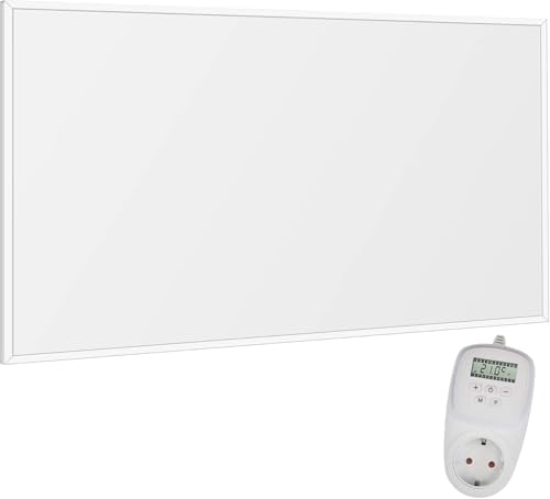 Bild 11 - VIESTA® F300 Infrarot Wandheizung 300W mit TH10 Thermostat – flaches Carbon Crystal Heizpaneel – elektrische Infrarotheizung zur Wandmontage, ideal für Wohnräume & Badezimmer