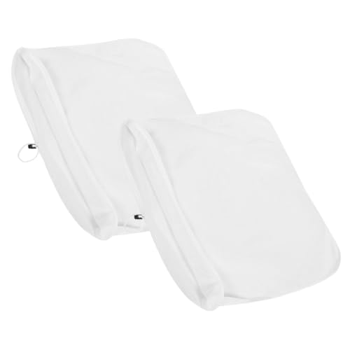 MOLUCKFU 2pcs Fine Mesh Brewing Filter Bags Reusable Strainer Pouch Drawstring for Nut Soybean Juice Easy to Clean for Home Brewing Cooking