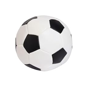 Alldoro Softball, Soft-Fußball, Ø 10 cm, schwarz-weiß