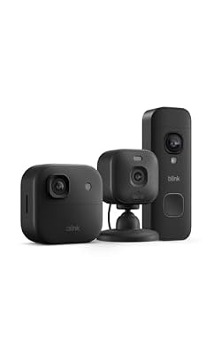 Blink Outdoor 2K+, Mini 2K+, and Battery Doorbell 2K+ (newest model) — Complete 2K security, long-lasting battery. Sync Module Core included — 2 Cameras + Doorbell (Black)