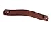 Tirador de cuero para muebles, armarios, muebles de cocina, cómodas y cajones. Tirador doble, color marrón, botones marrones (96 mm)