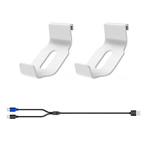 CHENZILIN VR Controllers Mount Charge Cord for PS VR2 Controller Stable Mount Holder Charge Cable Wire Storage Rack Holder
