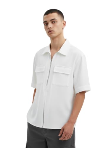 Image of Leriya Fashion T Shirt for Man | Casual Short Sleeve T-Shirt for Men with Zip Closure Flap Dual Pocket | Premium Lycra Blend Regular Fit T-Shirts | Polo T Shirt for Man Office,Travel,Holidays