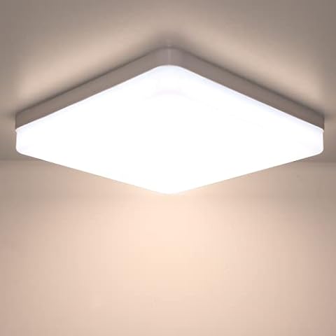 Kimjo LED Ceiling Light 36W Warm White, Ceiling Lamp Square Waterproof for Bathroom, Modern Ceiling Light 3240LM 3000K Ideal for Bedroom Kitchen Living Room Dining Room Hallway Cover