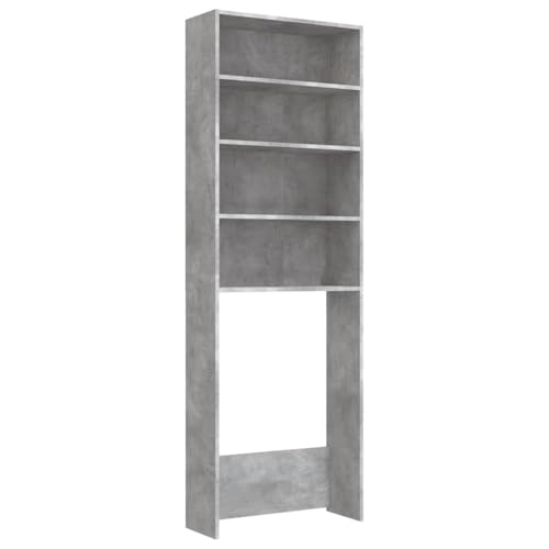 Mokuyary - Mueble para lavadora (64 x 24 x 190 cm), color gris