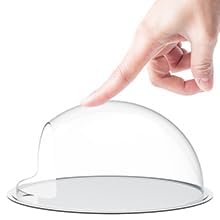 Image of CAS (9 INCHES Large Size 3 litres) White Wall Mount /Wall Hanging Fish Bowl (NO Plastic) 100% Durable Long Lasting Acrylic (not Glass,) Rust and Weather Resistant with 'Free Colour Pebblestone'