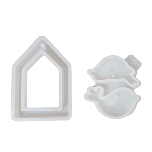 Kakasea Haus mit Vogel Gießformen, 2 Stück