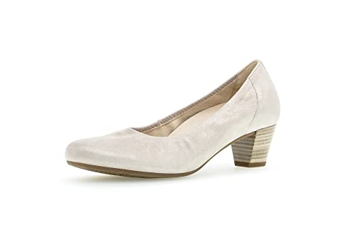 Gabor Femme Escarpins, Dame Escarpins Classiques,Semelle intérieure Amovible,Chaussures de Cour,Chaussures à Talon,Beige (Muschel),38 EU / 5 UK Cover
