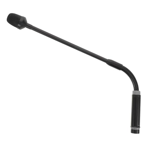 FUNOMOCYA XLR Gooseneck Microphone with Flexible Metal Hose for Dj Stage Conference Bar Use Output with Pin XLR Connector for Easy Integration