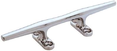 66010L3 8 in. Holo Base Stainless Steel Screw Mount Herreshoff Cleat